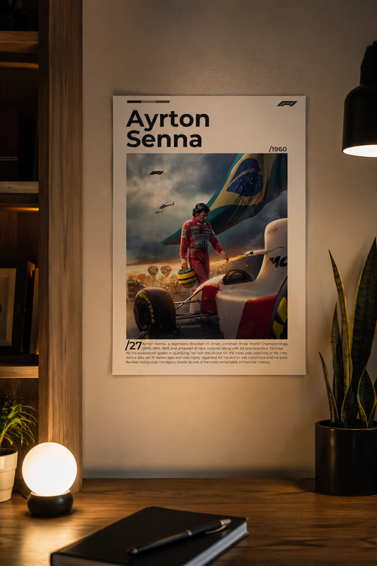 Ayrton Senna — Epic Scene Tribute Poster