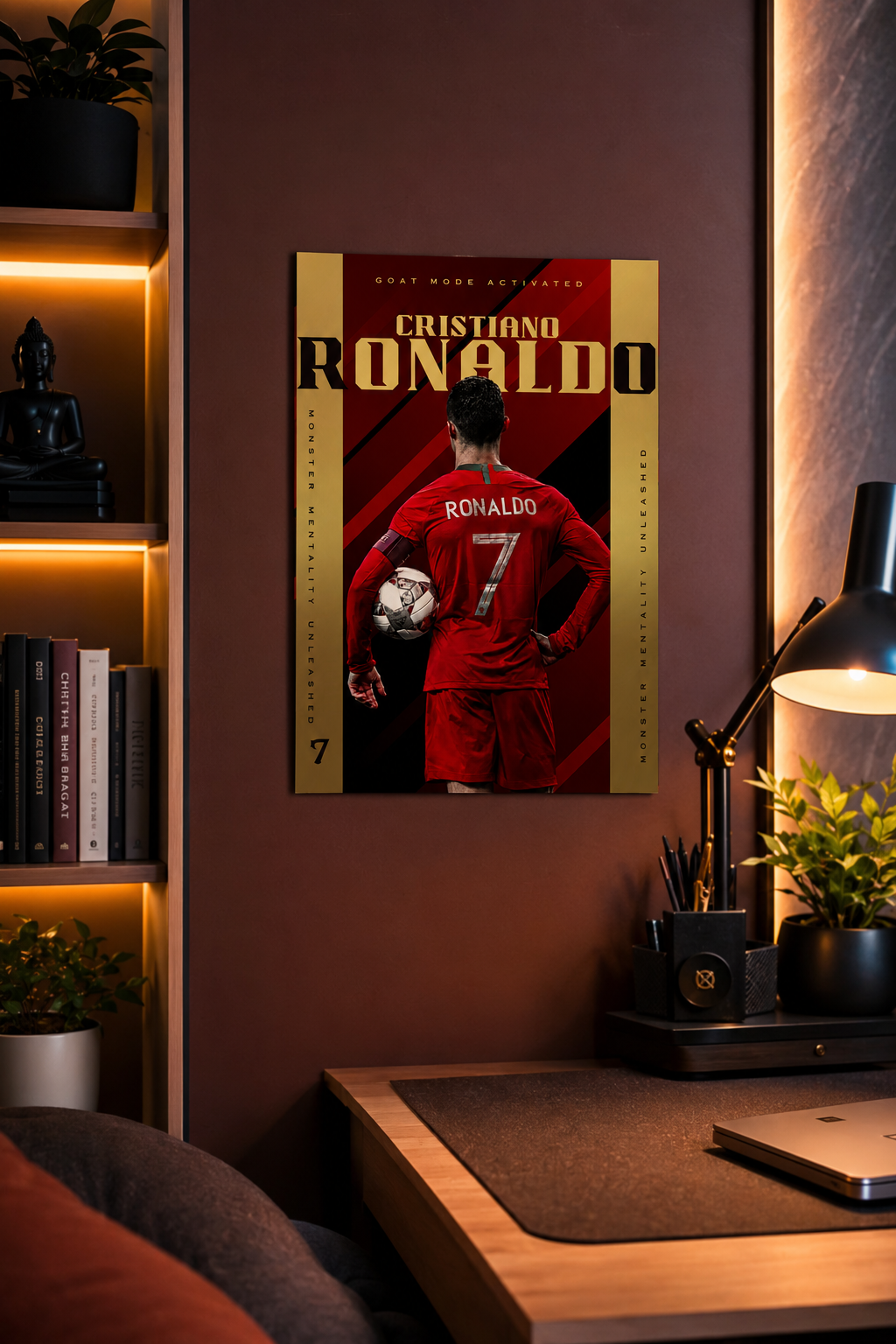 GOAT Mode Activated — Cristiano Ronaldo ( Wall Poster )