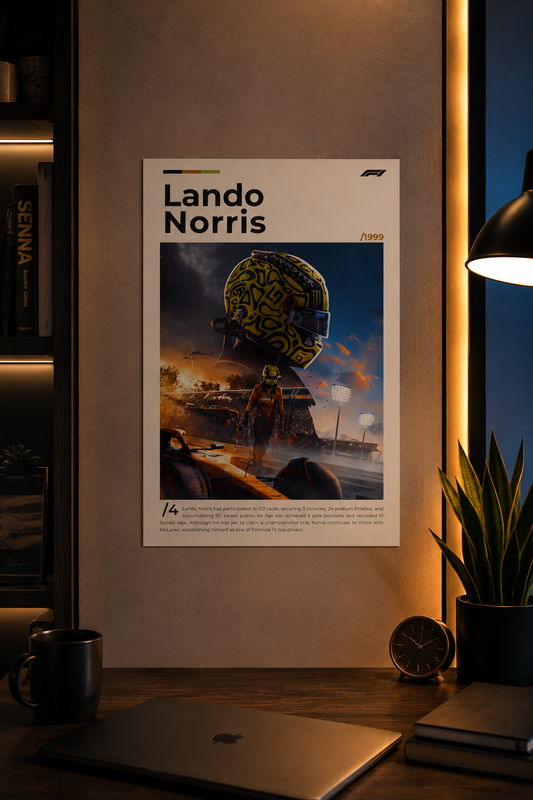 Lando Norris — McLaren Cinematic Poster