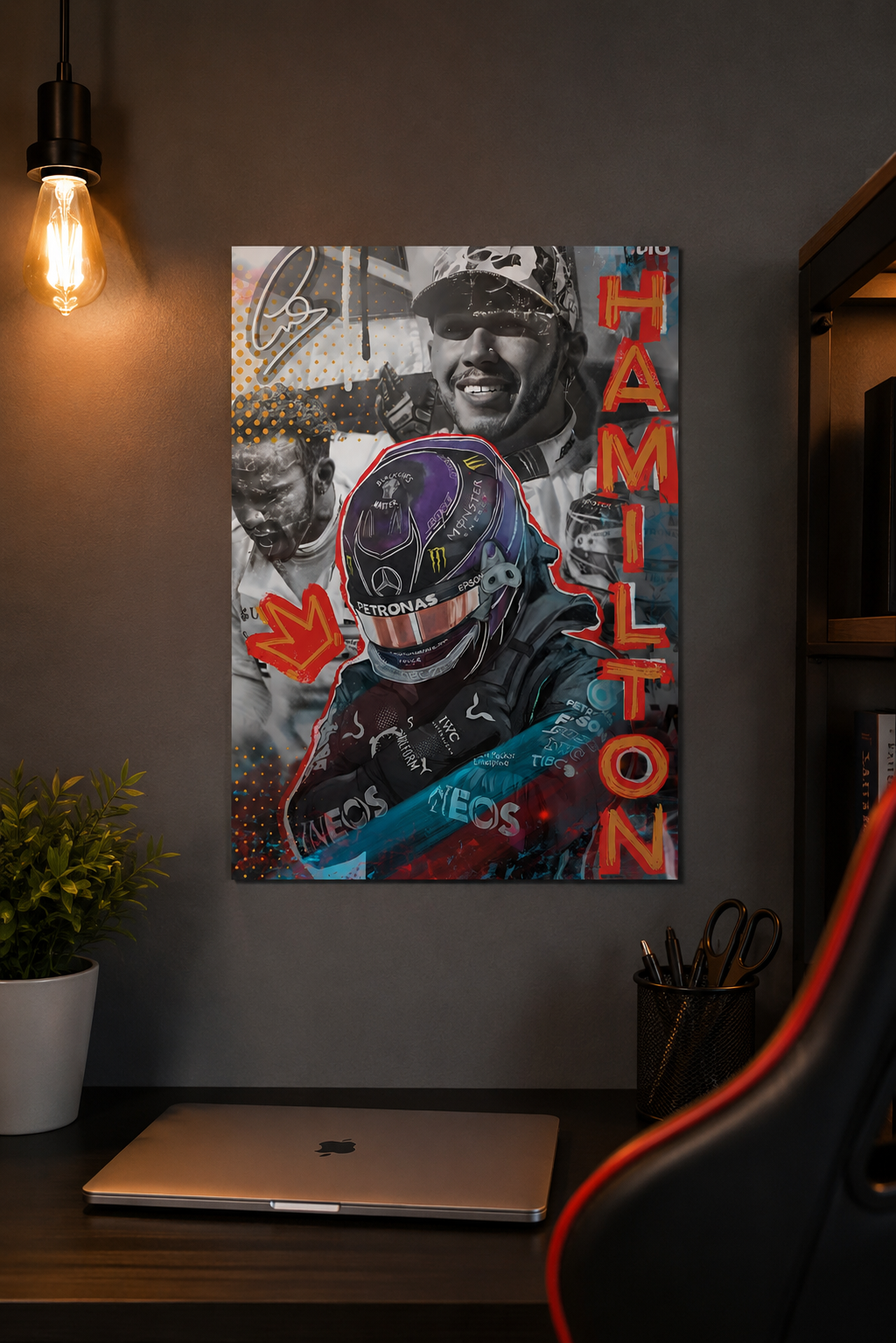 Lewis Hamilton — Graffiti Art Poster