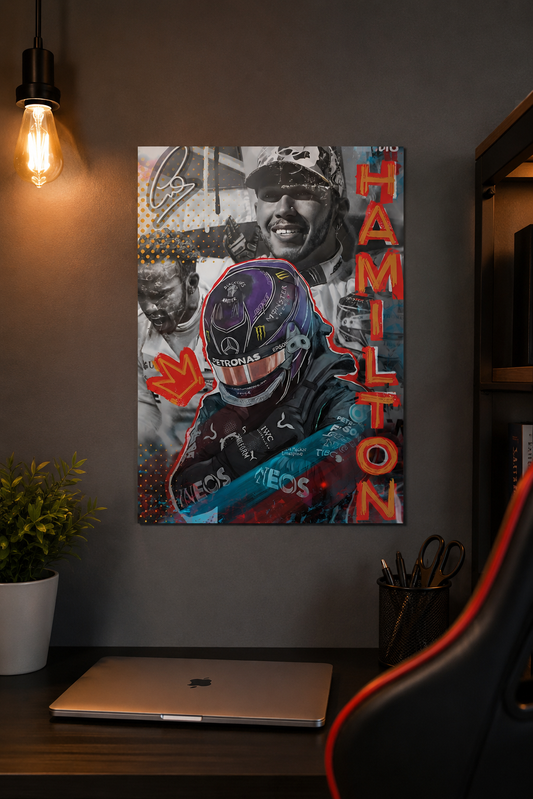 Lewis Hamilton — Graffiti Art Poster