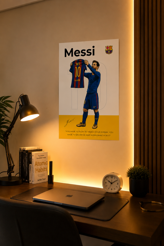 Messi — "You Have to Fight" ( Wall Poster )
