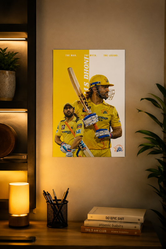 MSD – The Man. The Myth. The Legend. ( Wall Poster )