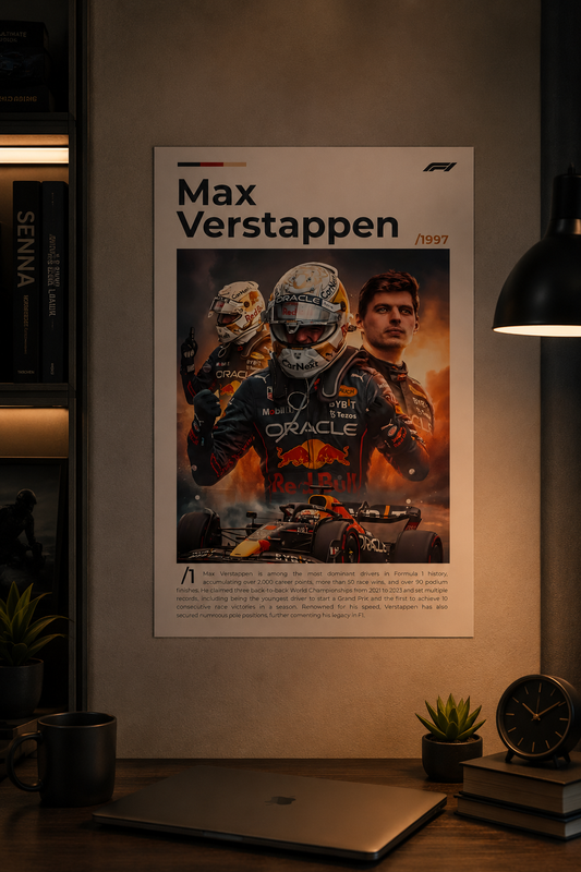 Max Verstappen — Red Bull Career Tribute Poster