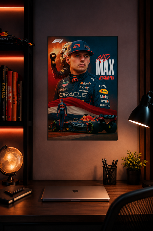 Max Verstappen — "Mad Max" Red Bull Action Poster