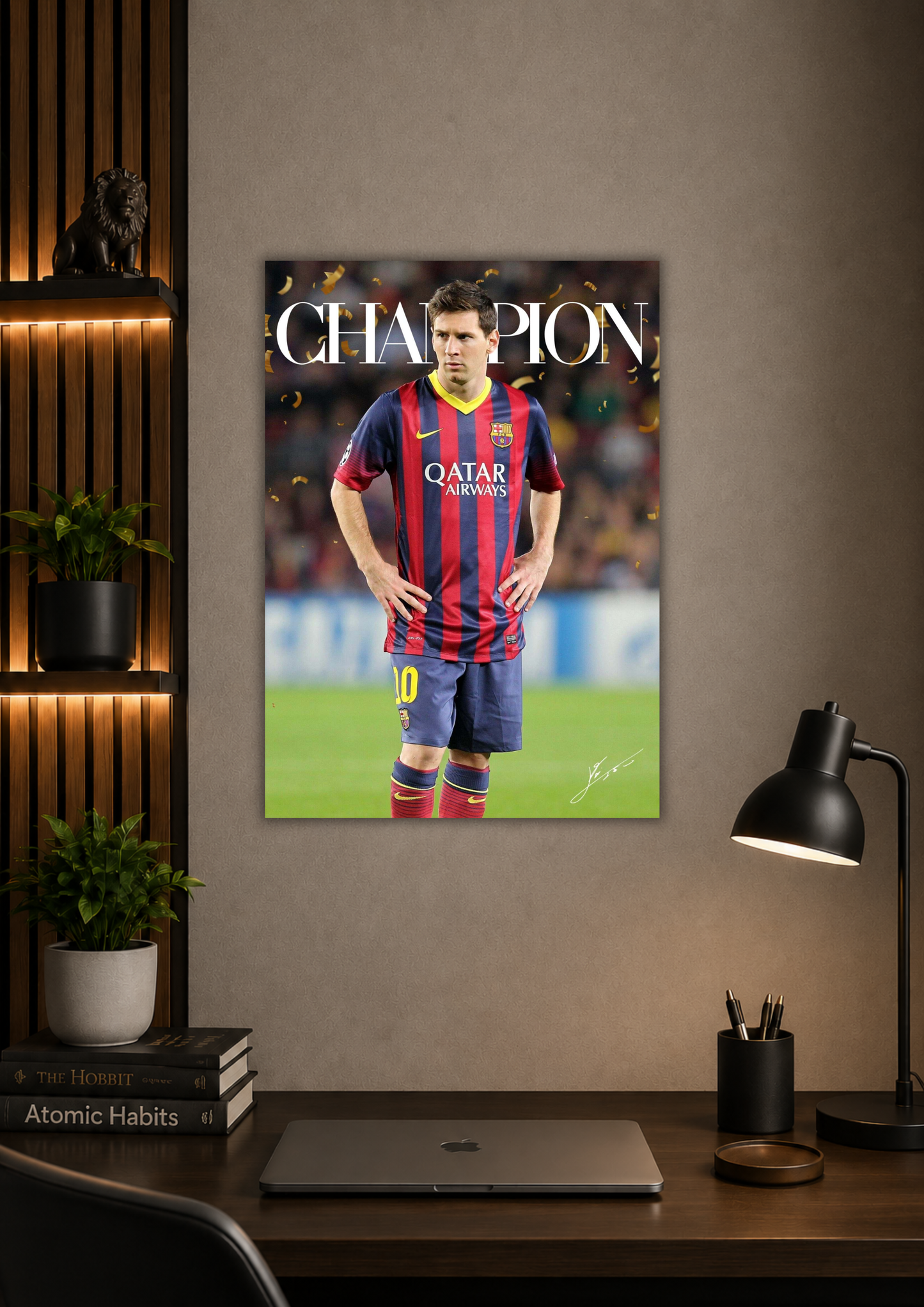 Messi x FC Barcelona (Champion) Poster