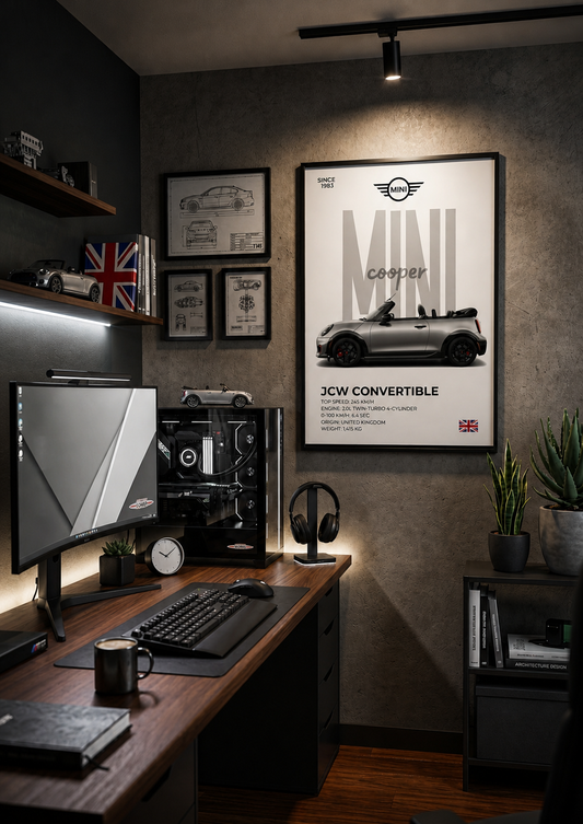 MINI Cooper JCW Convertible ( Wall Poster )