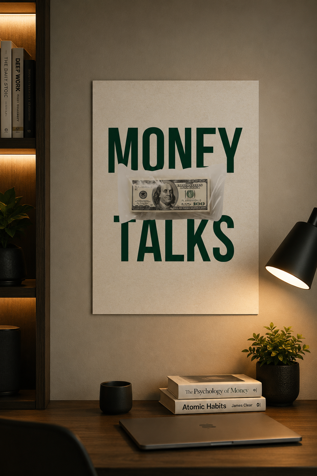 Money Talks - Motivational Poster