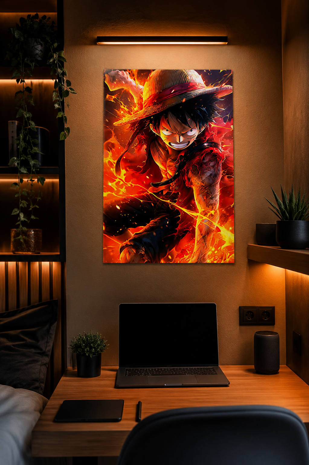 Monkey D. Luffy — Burning Will of the King ( Wall Poster )