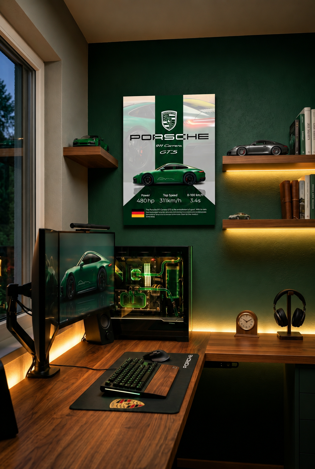Porsche 911 Carrera GTS ( Wall Poster )