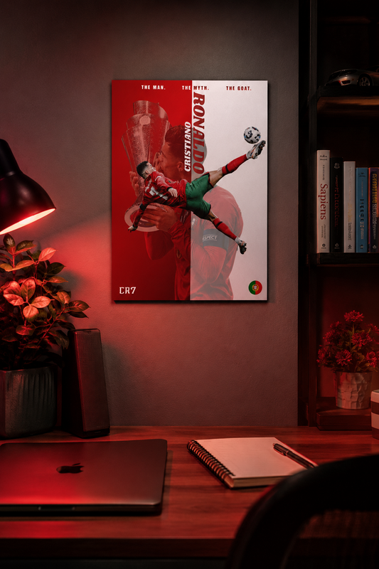 Cristiano Ronaldo – The Man. The Myth. The GOAT. ( Wall Poster )