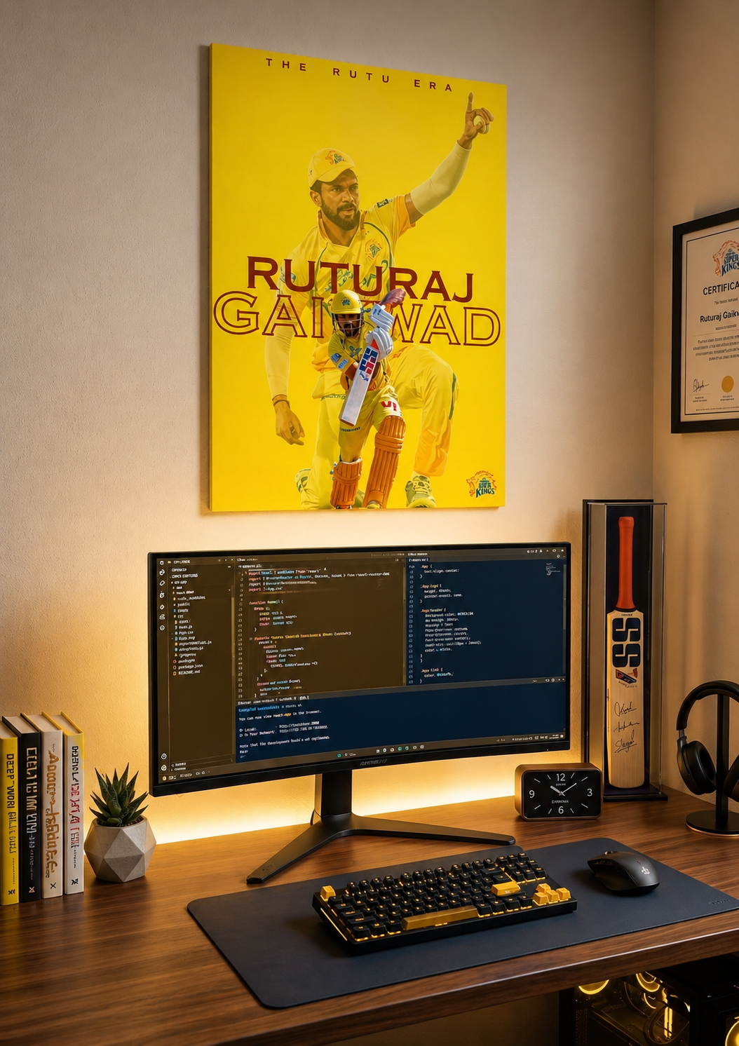 "The Rutu Era" ā Ruturaj Gaikwad CSK Edition Fan Wall Poster