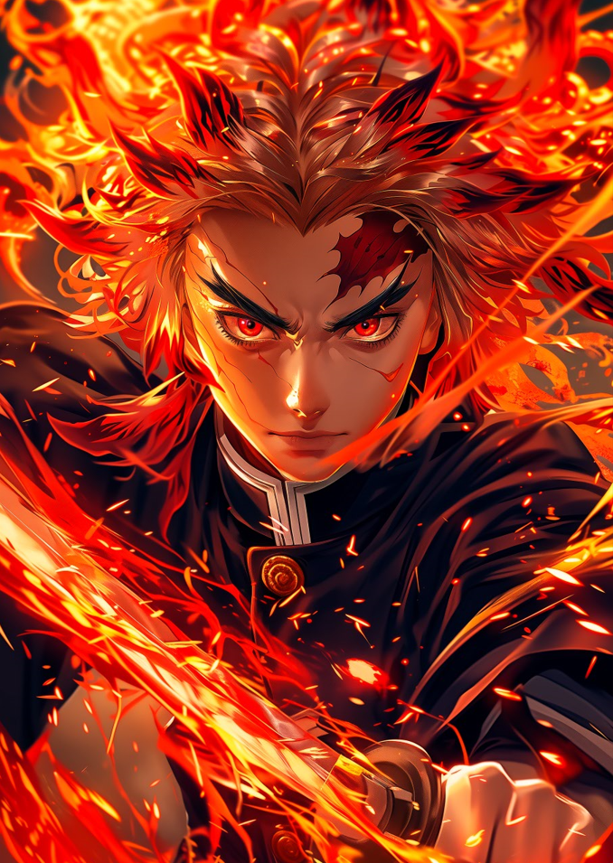 Rengoku Kyōjurō — Flame Hashira ( Wall Poster )