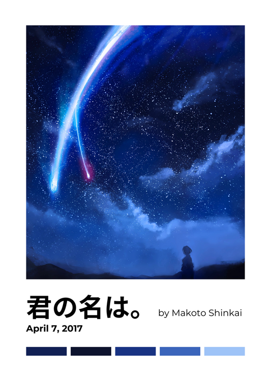 Your Name — Comet Night Sky ( Wall Poster )
