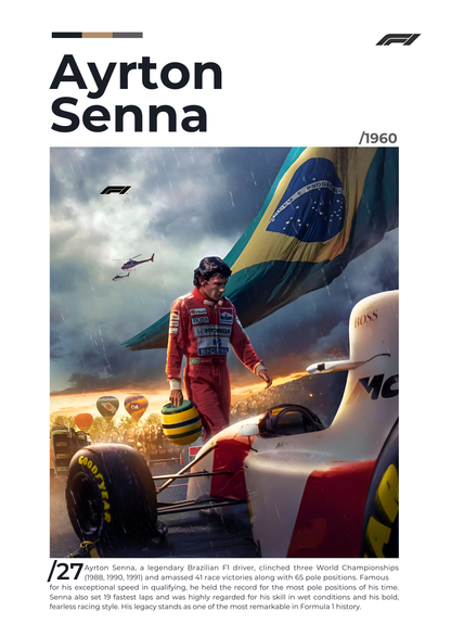 Ayrton Senna — Epic Scene Tribute Poster