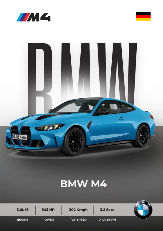 BMW M4 ( Wall Poster )