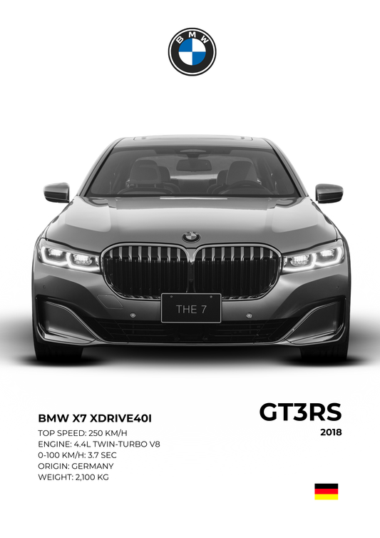 BMW X7 xDrive40i ( Wall Poster )