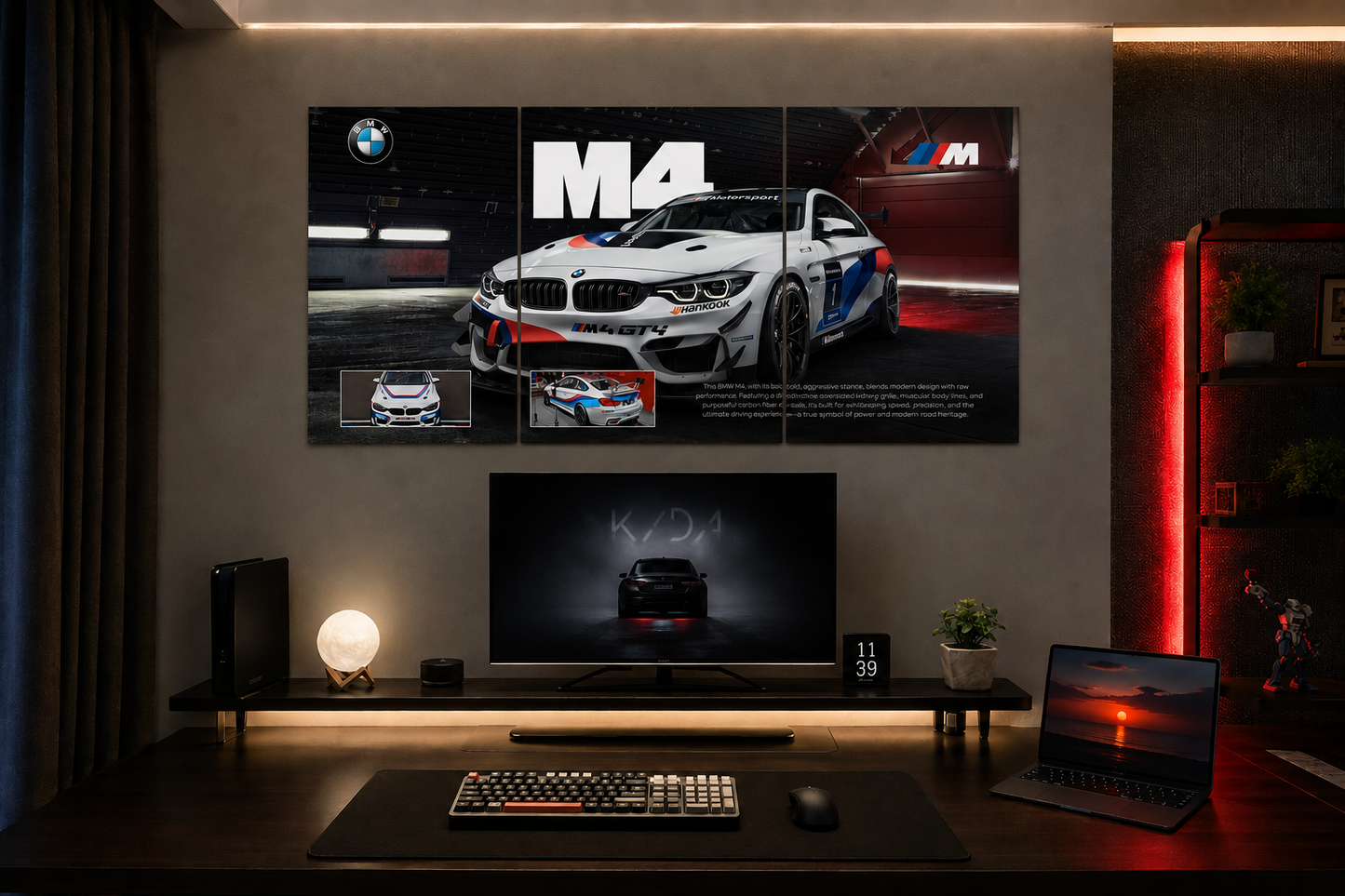 BMW M4 GT4 — Race-Ready Motorsport Edition 3-Piece Wall Poster Set