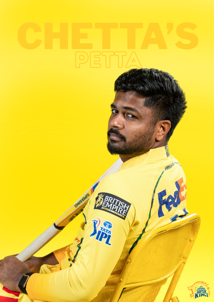 "Chetta's Petta" – CSK Edition Fan Wall Poster