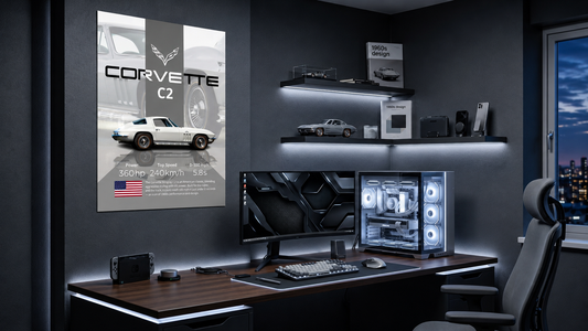 Chevrolet Corvette C2 Stingray ( Wall Poster )