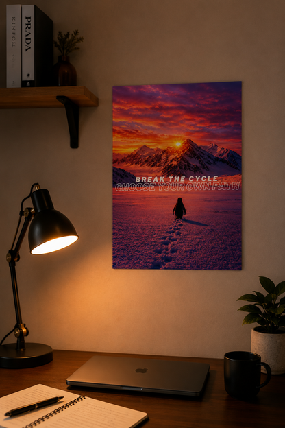 Break the Cycle - Penquin Motivational Poster