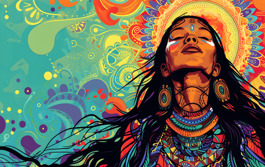 Divine Bloom - Indian Art Wall Poster