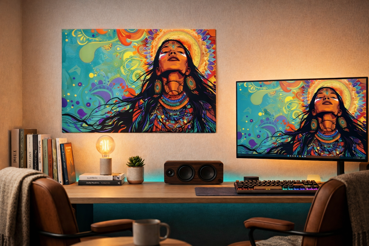 Divine Bloom - Indian Art Wall Poster