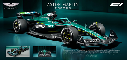 F1 Aston Martin Racing — British Racing Green 3-Piece Wall Poster Set