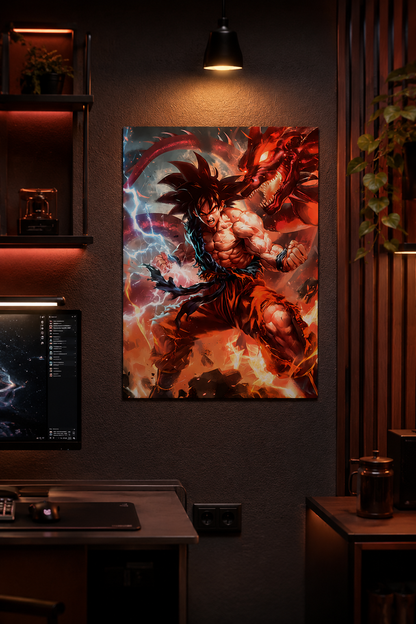 Goku — Ultra Instinct vs. Red Dragon ( Wall Poster )