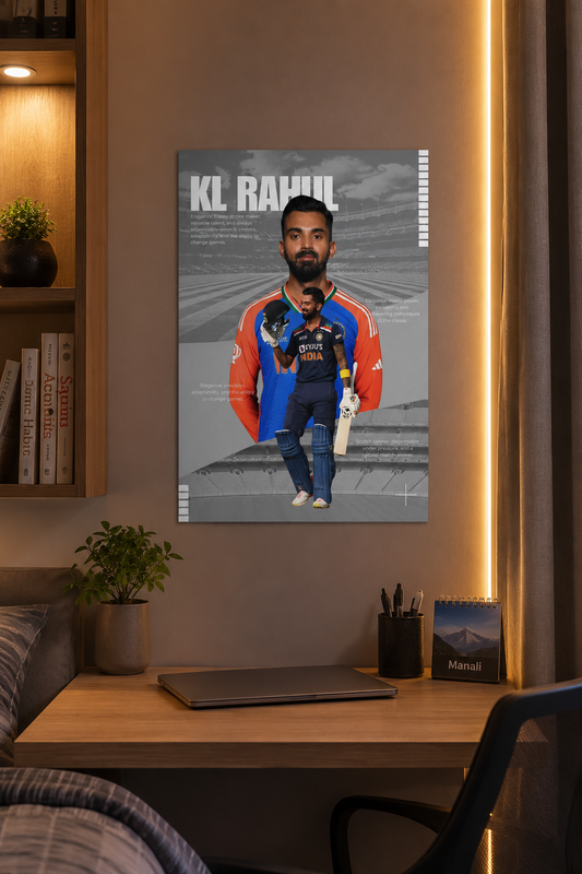 KL Rahul - Team India Wall Poster