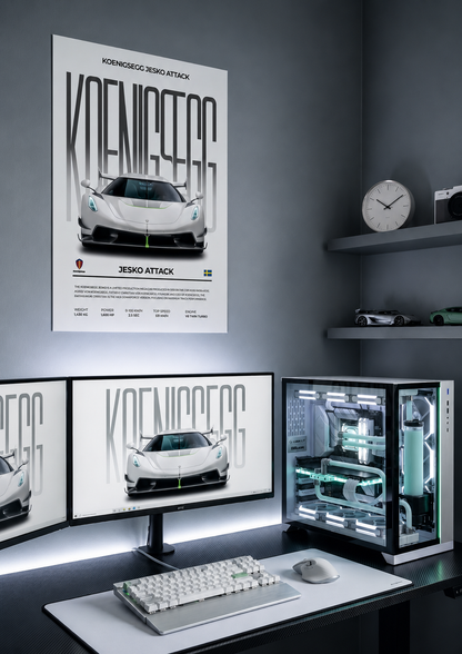 "The Supercar Gods" - Cars Pack ( Pack of 6 Wall Posters )