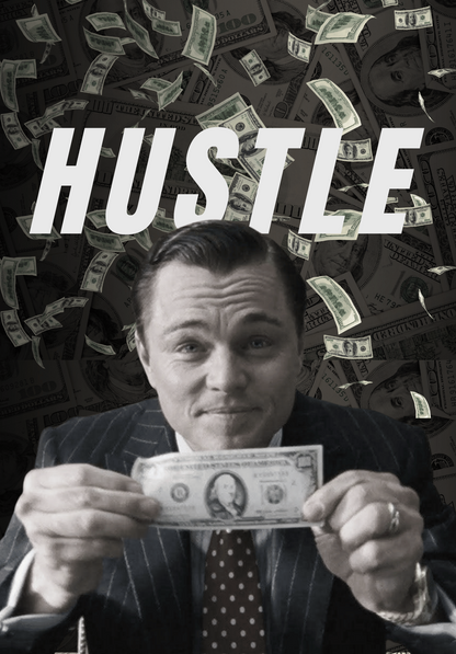 Hustle (Wolf Edition) - Motivational Poster