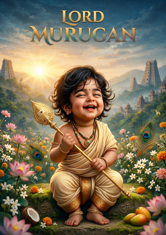 Lord Murugan Baby Form – Divine Bliss Wall Poster