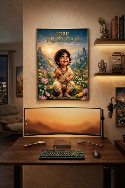 Lord Murugan Baby Form – Divine Bliss Wall Poster