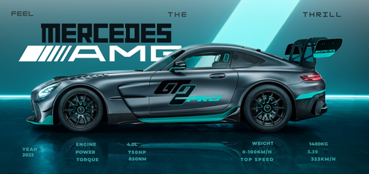 Mercedes-AMG GT2 Pro — Feel the Thrill 3-Piece Wall Poster Set