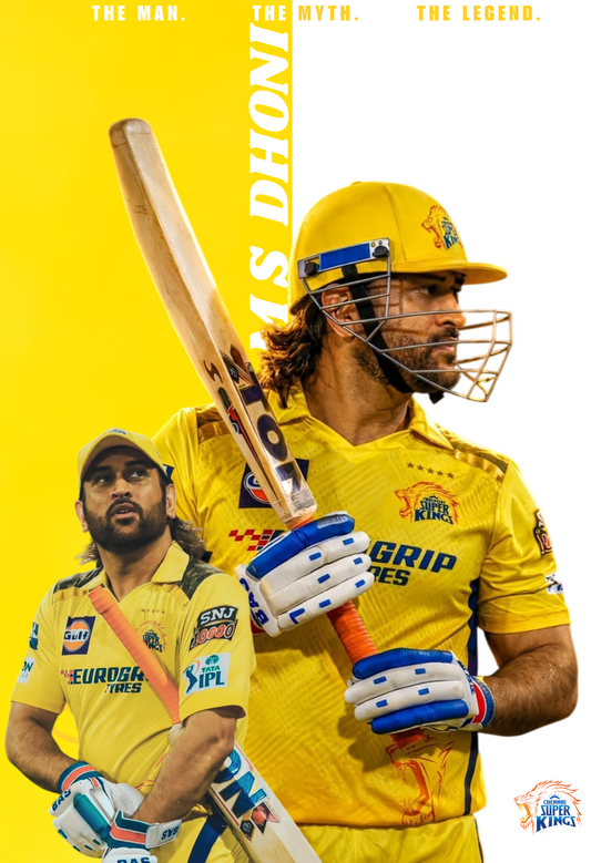 MSD – The Man. The Myth. The Legend. ( Wall Poster )