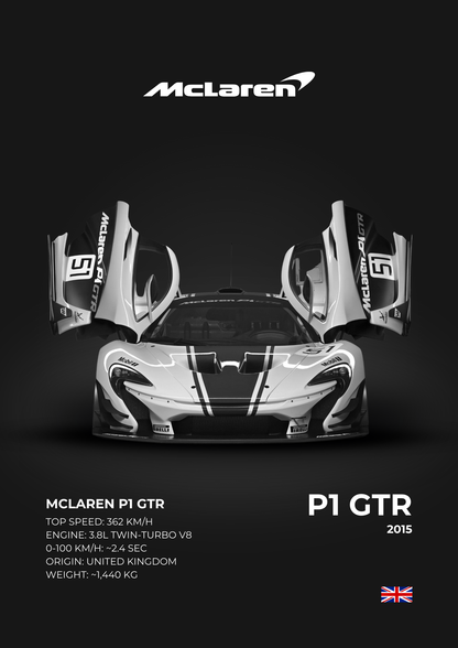 McLaren P1 GTR ( Wall Poster )