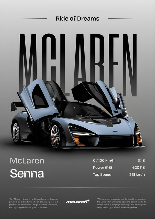 McLaren Senna ( Wall Poster )