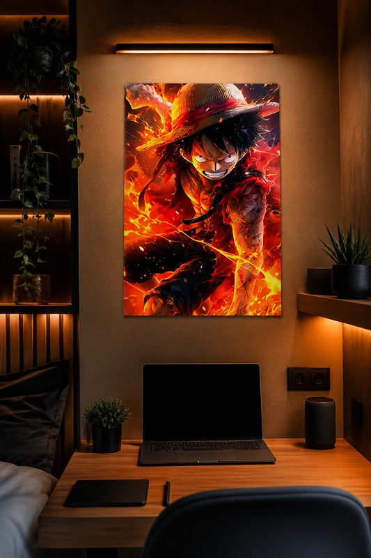 Monkey D. Luffy — Burning Will of the King ( Wall Poster )