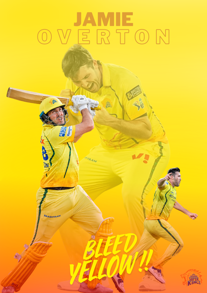 "Overton Bleeds Yellow" – Jamie Overton CSK Edition Fan Wall Poster
