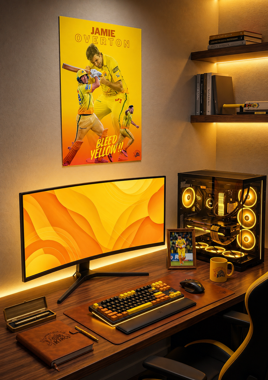 "Overton Bleeds Yellow" – Jamie Overton CSK Edition Fan Wall Poster