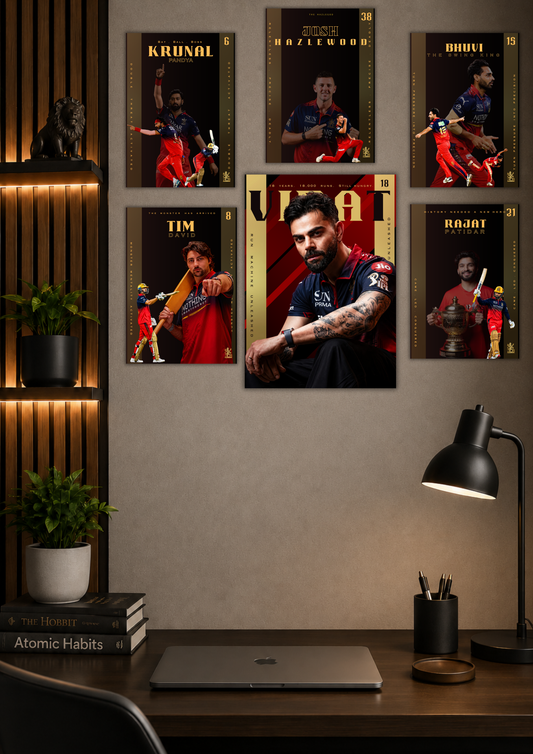 EE SALA CUP NAMDHU" — The RCB Edition 6+1 Poster Pack