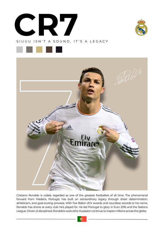 Ronaldo x Real Madrid ( Wall Poster )
