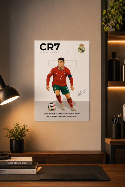Ronaldo — "Your Love Makes Me Strong" ( Wall Poster )