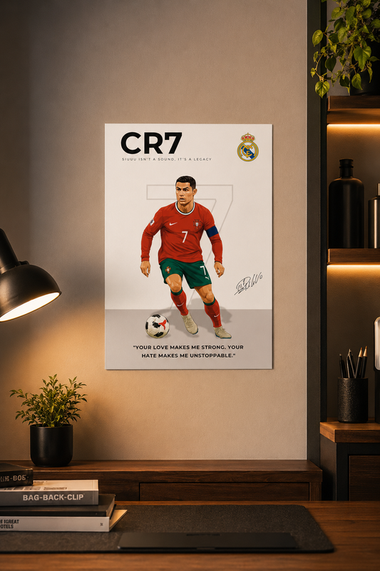 Ronaldo — "Your Love Makes Me Strong" ( Wall Poster )