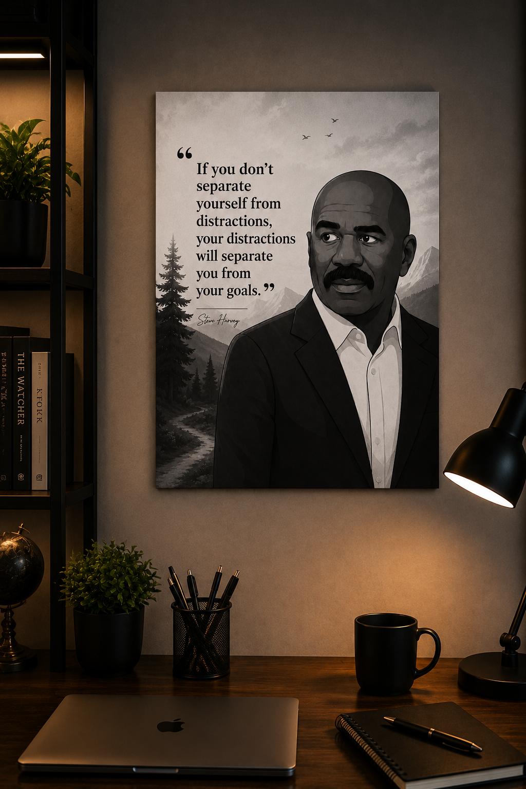Cut the Distractions - Motivational Poster