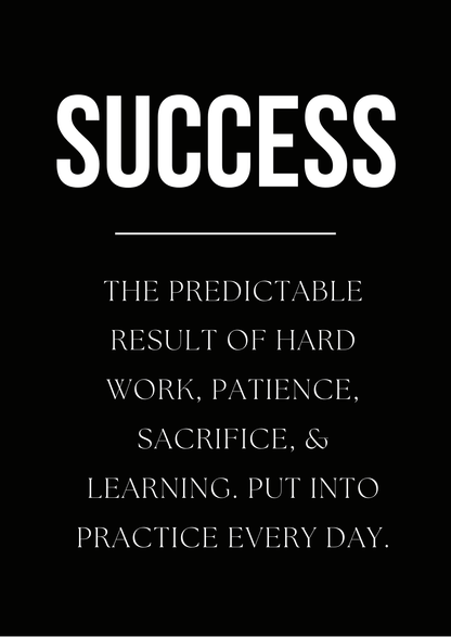 The Success Formula - Motivational Poster