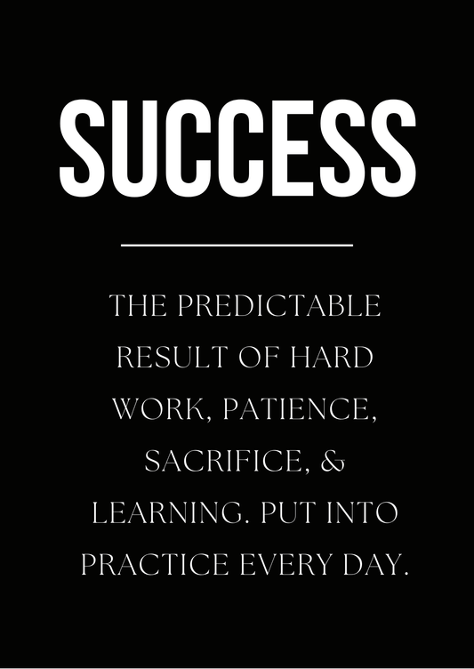 The Success Formula - Motivational Poster