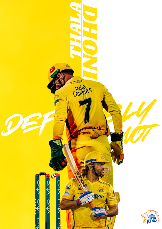 Thala Dhoni – Definitely Not ( Wall Poster )