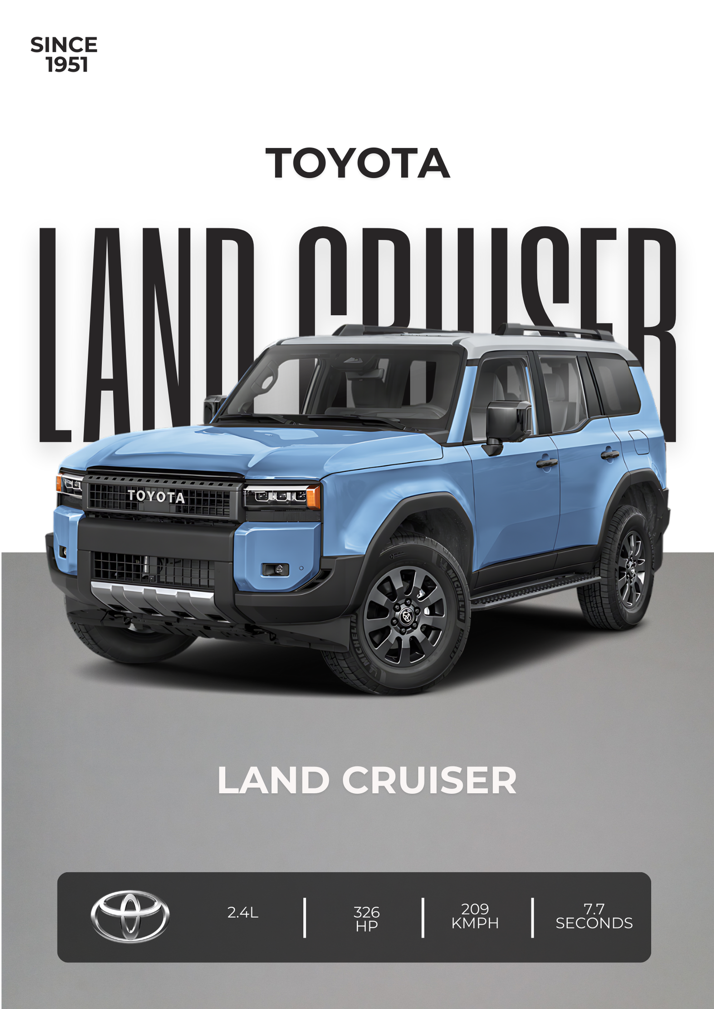 Toyota Land Cruiser ( Wall Poster )